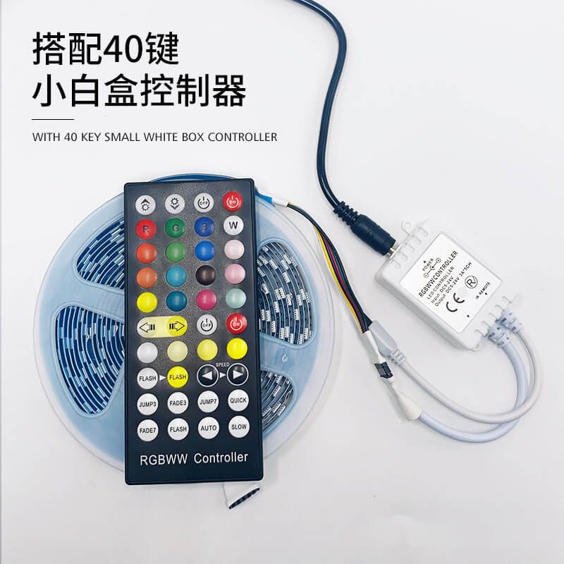 RGB CCT 5050双色温调光五合一6线复合灯带 DC12V/24V - 4