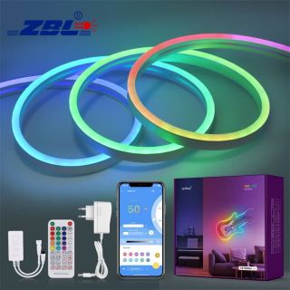 08x17mm幻彩霓虹LED灯带｜跑马流水渐变柔性硅胶｜户外防水可定制